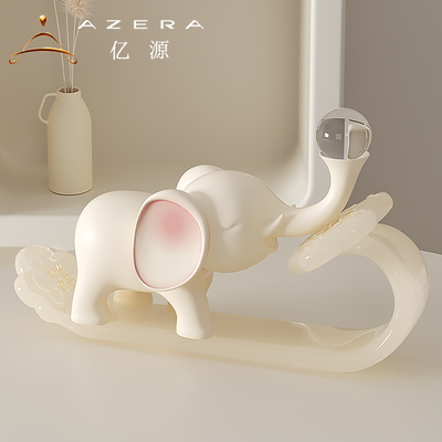 如意大象摆件招财客厅电视柜玄关家居装饰寓意好的开业乔迁礼品