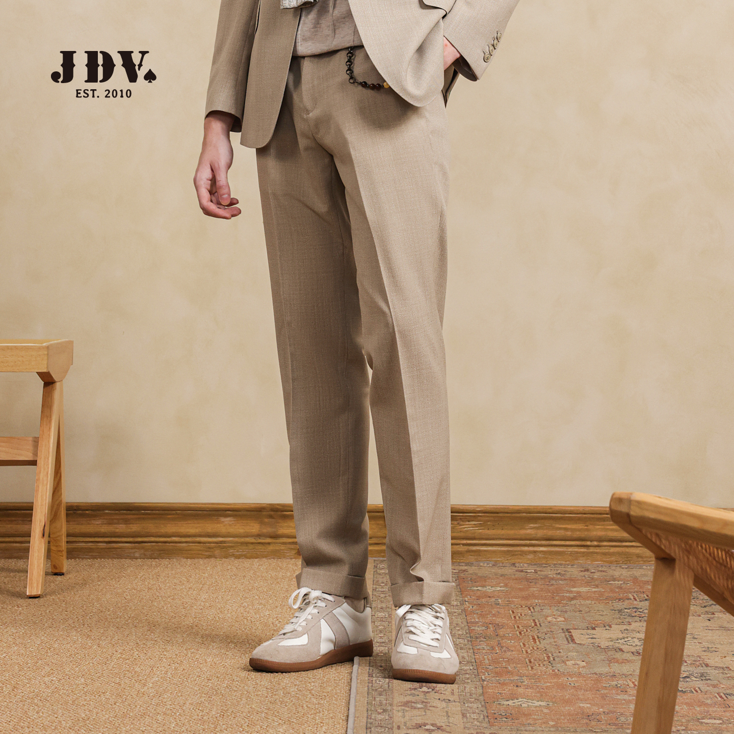 JDV男装2025年秋季新品正装西裤商场同款直筒裤修身长裤WPF5004