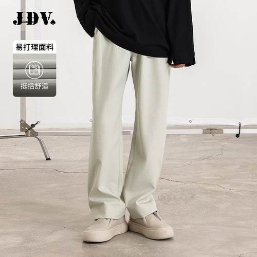 JDV商场同款男砾石色直筒休闲裤