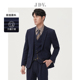 商场同款 春秋新品 藏青色一粒扣正装 JDV男装 西装 西服外套WMM3025
