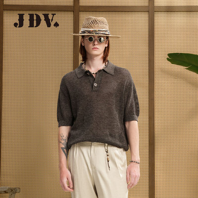 JDV老钱风纯棉POLO衫春季短袖