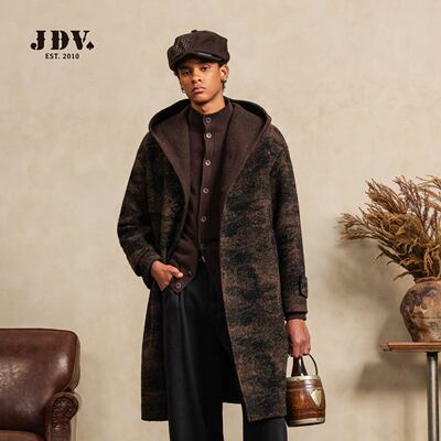 JDV2025绵羊毛男士大衣外套
