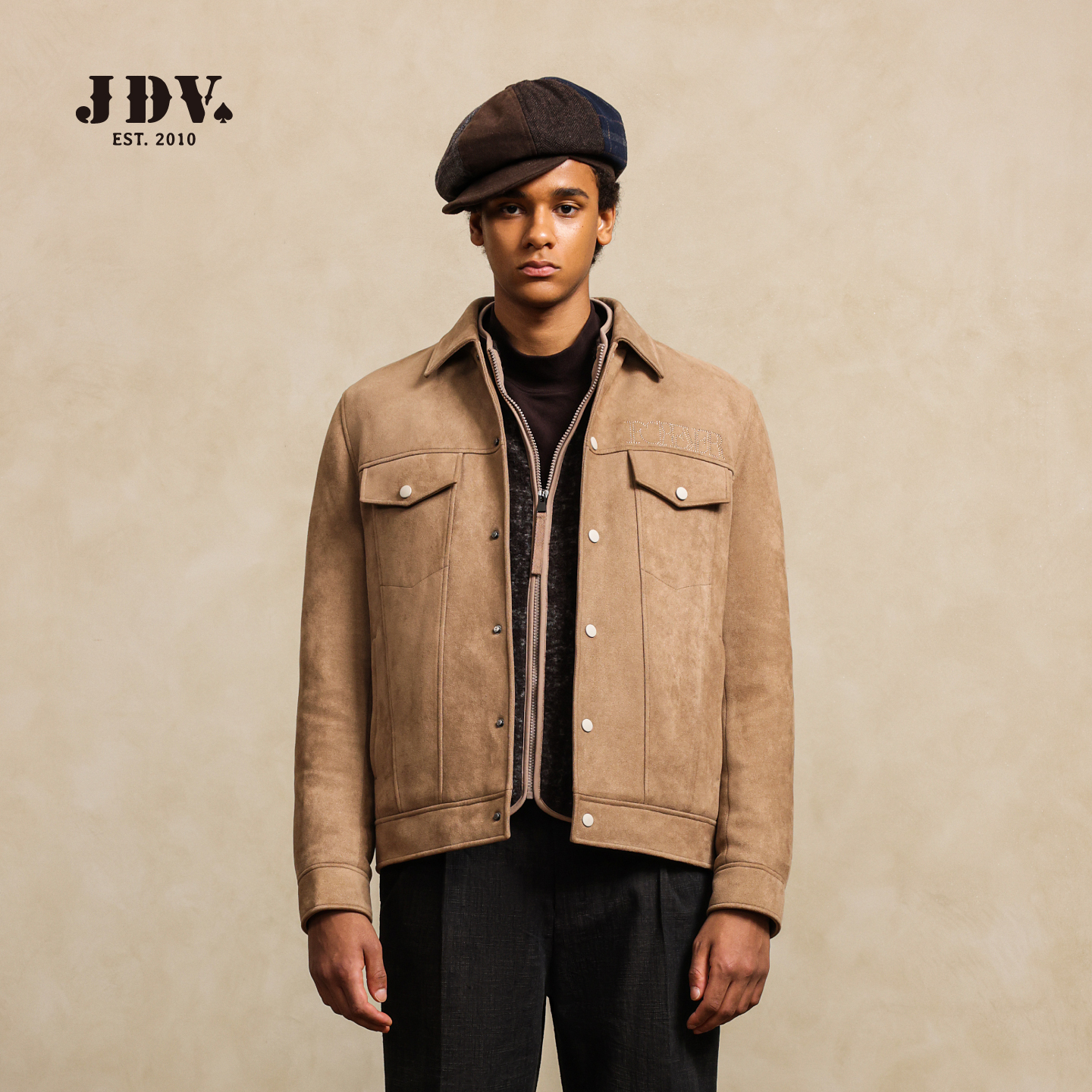 JDV复古工装风短款羽绒服