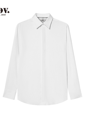 JDV男装商场同款长袖白衬衫商务休闲白色结婚衬衣春秋季WIF5405