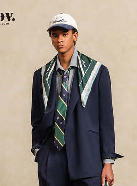 JDV男装 李宏毅同款藏青色复古西服商场同款休闲西装外套WMJ50W7