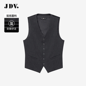 春秋新品 商场同款 深灰色男士 JDV男装 正装 马甲单排扣坎肩WFV4020