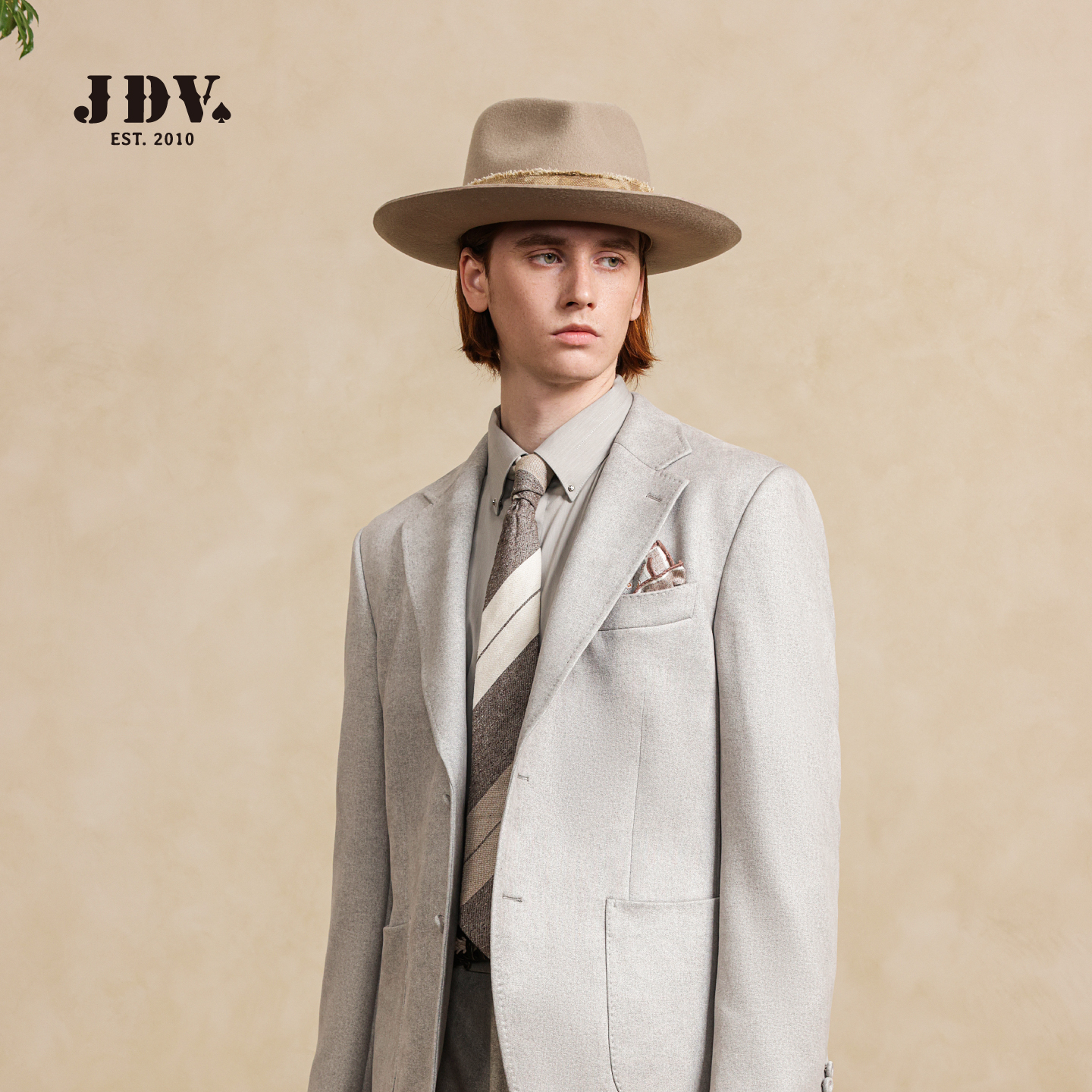 JDV卡其色正装西服2025年秋季