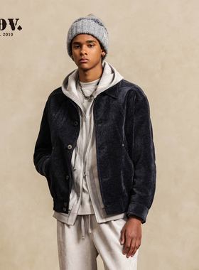 JDV商场同款灯芯绒外套美男士2025秋冬新款美式复古休闲夹克男装