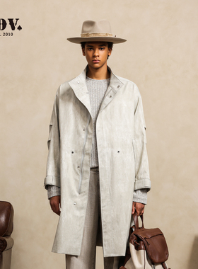 JDV2025年秋季新品时尚风衣外套男士休闲舒适中长款外套WCW5385