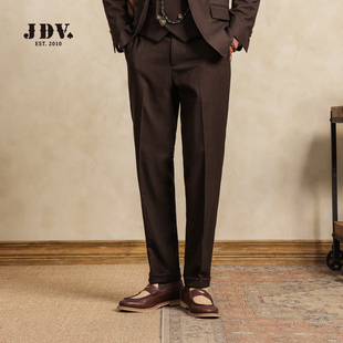 新款 2025年秋季 直筒裤 简约时尚 WPF5003 JDV男装 长裤 深卡其复古西裤