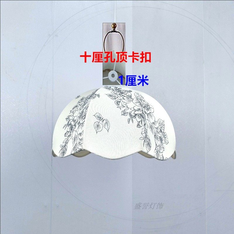 美式灯罩台灯布罩配件图片