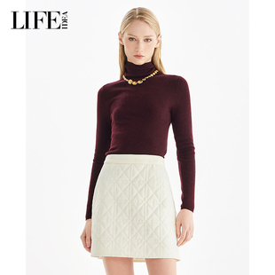 优雅时尚 新款 上衣女 25秋季 LIFE·IDEA温暖百搭羊毛针织衫
