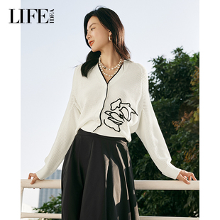 2025春季 针织衫 新品 开衫 镂空设计优雅中式 LIFE·IDEA商场同款