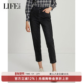 休闲紧身加厚束脚长裤 莱芙·艾迪儿冬新品 女士显瘦小脚水系牛仔裤