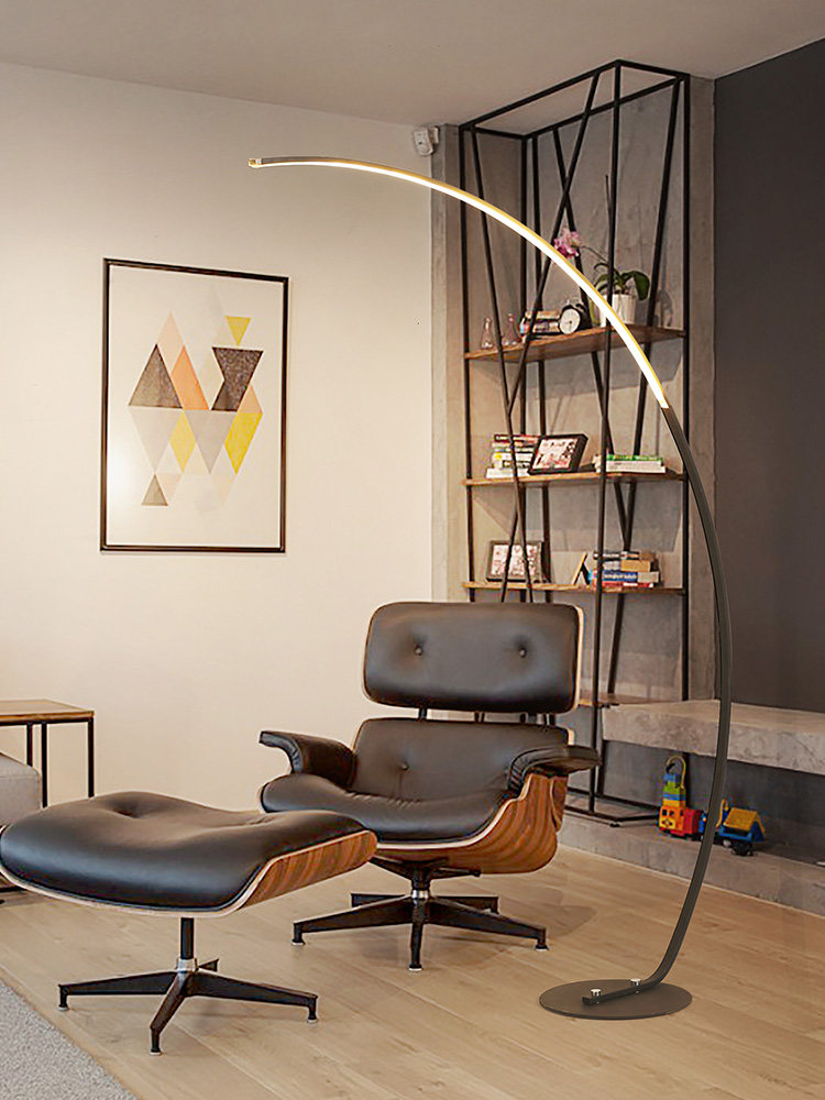 Floor lamp Living room simple modern vertical led fishing lamp Nordic creative personality ins net red bedroom lamp