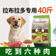 拉布拉多狗粮专用40斤装 利美大型犬狗粮成犬幼犬通用型牛肉味20kg