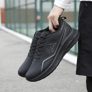 匹克态极跑步鞋男款秋冬季皮面防水减震软底轻便跑鞋休闲运动鞋子