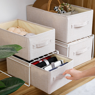 衣柜布艺收纳箱抽屉式 收纳盒子家用可折叠分层置物架衣服收纳神器