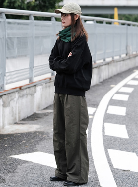 SOTEM(SOLARSYSTEM) 经典尼龙塔斯隆 轻量速干 宽松直筒长裤