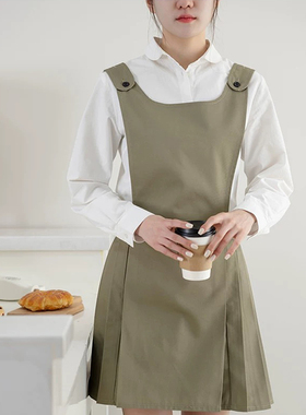 Badcrystal/晶至学院风百褶裙少女ins美甲师甜品店围裙定制05