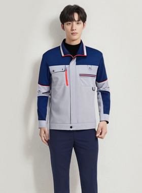 高端时尚面料功能性春秋夹克工作服套装可定制防静电晶至TB-1012J