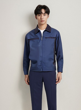 春季新款工作服套装夹克可定做防静电阻燃Badcrystal/晶至JZ-703