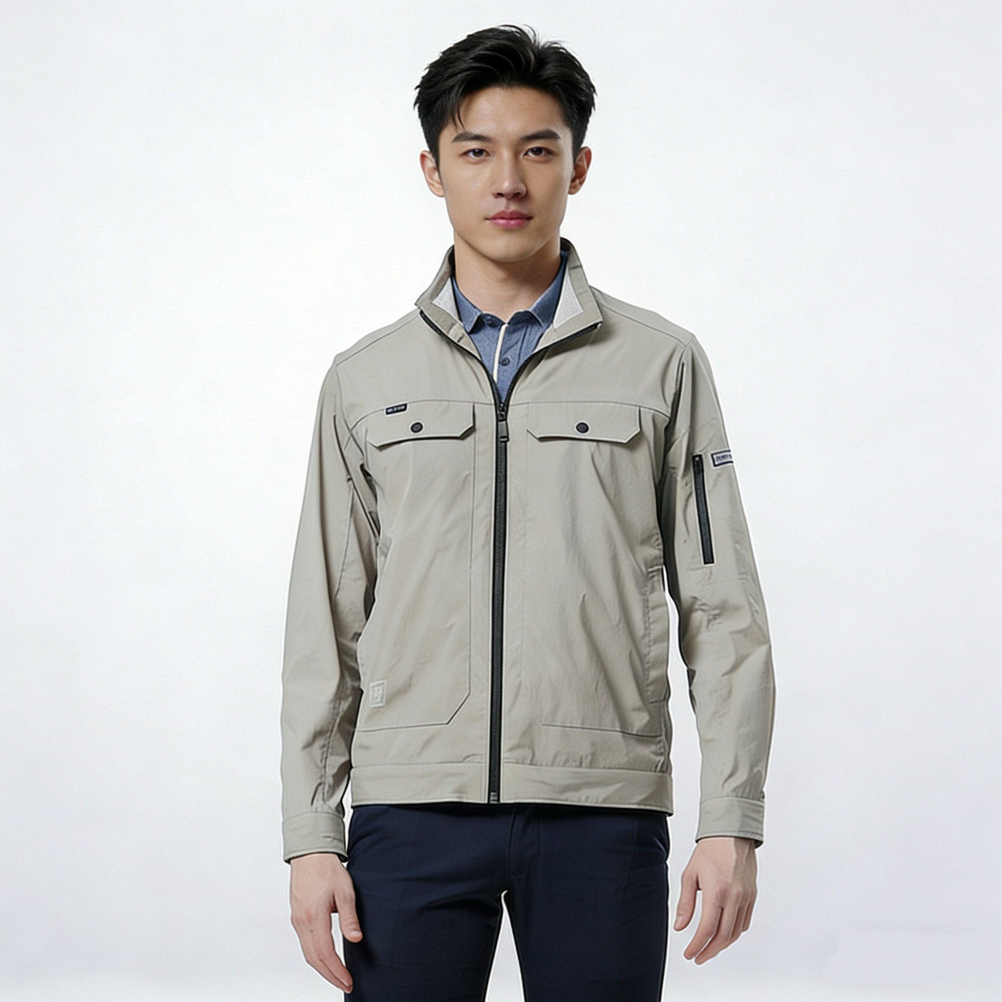 定制类工装春秋夹克套装工作服