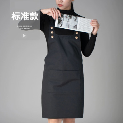 简约设计感韩式围裙家用生鲜理发店饭点工服定制LOGO 08