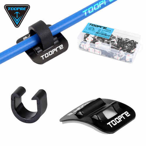 山地自行车铝合金过线器线管C型扣理线器油管导线刹车变速固定座