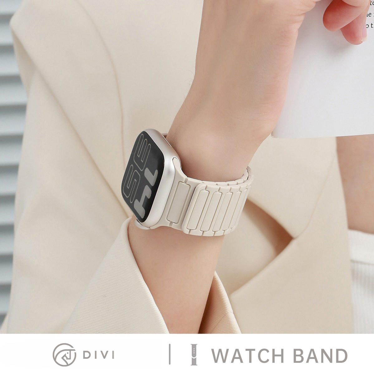 明星同款|第一卫适用苹果S11手表iwatch10表带applewatch9硅胶S8磁吸S7表链Ultra腕带高级SE运动男女夏季新款