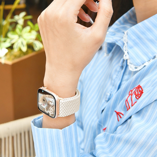 第一卫适用iwatch表带S11苹果手表新款 applewatch10简约S9磁吸S8编织8女运动SE3秋冬S7高级男S6尼龙5腕带2