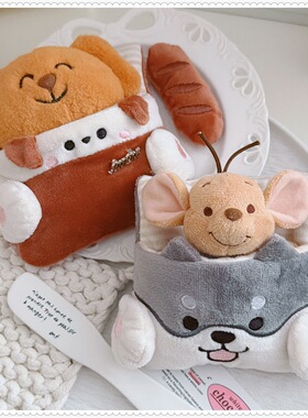 娃床10cm棉花娃娃海星体正常体15厘米法棍小狗柴犬床品被子床垫枕