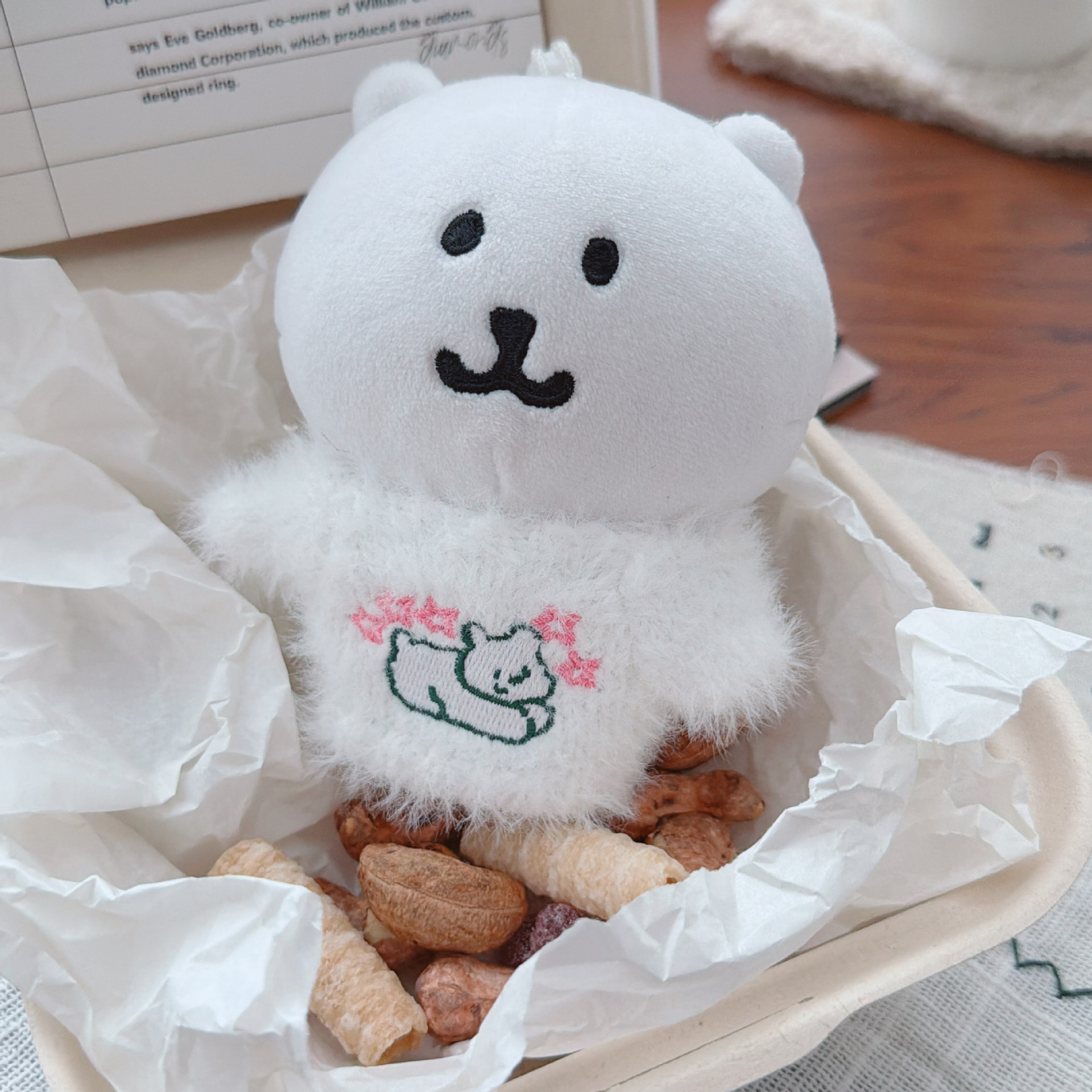 仅售娃衣高颜值自嘲熊娃衣毛绒毛衣10cm娃用棉花娃娃配饰新年