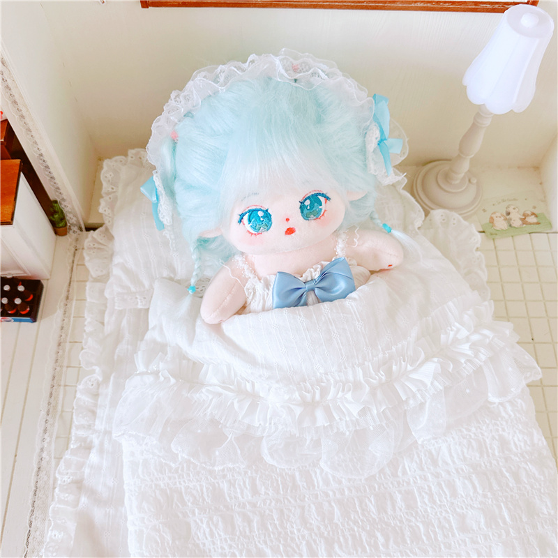 棉花娃娃20cm厘米服明星公仔正常体胖胖体公主风泡泡床品单双人床
