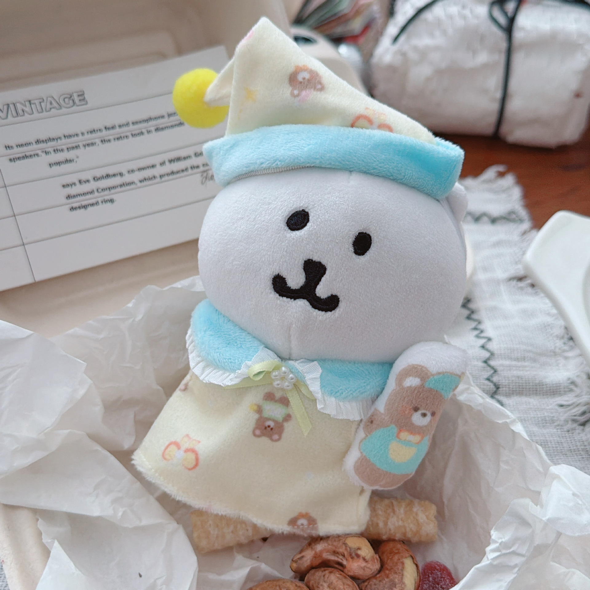 仅售娃衣 高颜值自嘲熊冬季娃衣套装10cm娃用棉花娃娃配饰睡衣