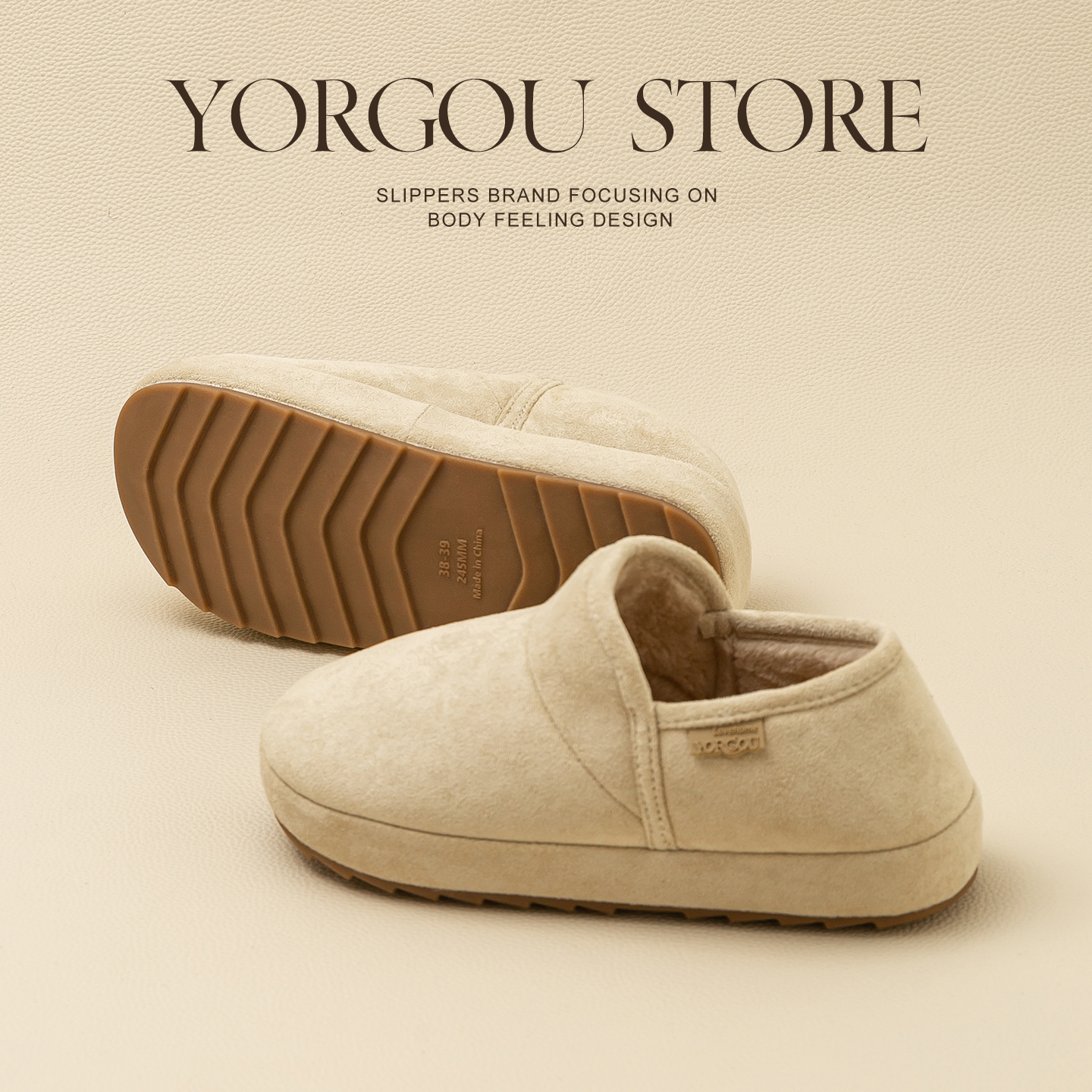 远港包跟棉鞋女冬天保暖加绒