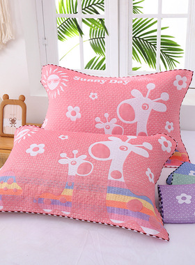 三层纱布枕巾枕头巾学生成人情侣纱布枕巾透气吸汗不掉毛52*78cm