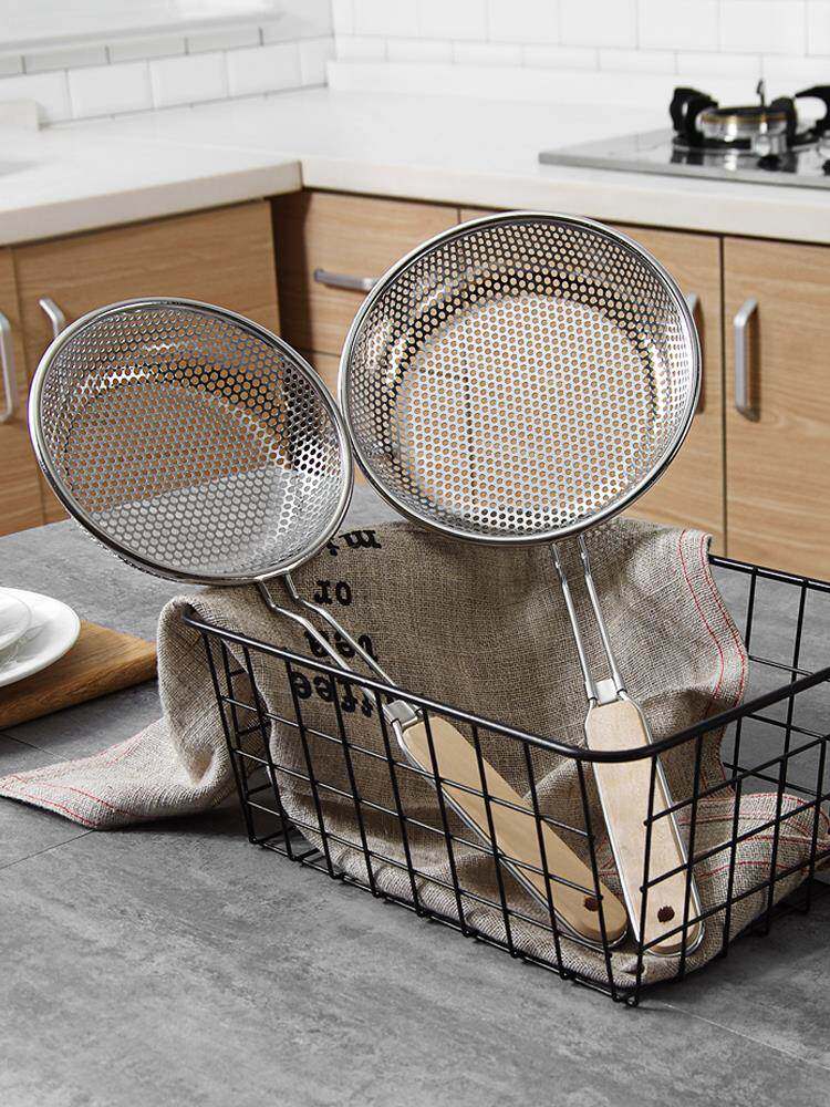罩里漏网厨房家用疙瘩汤捞面焯水漏勺过虑勺网捞饺子的笊篱大