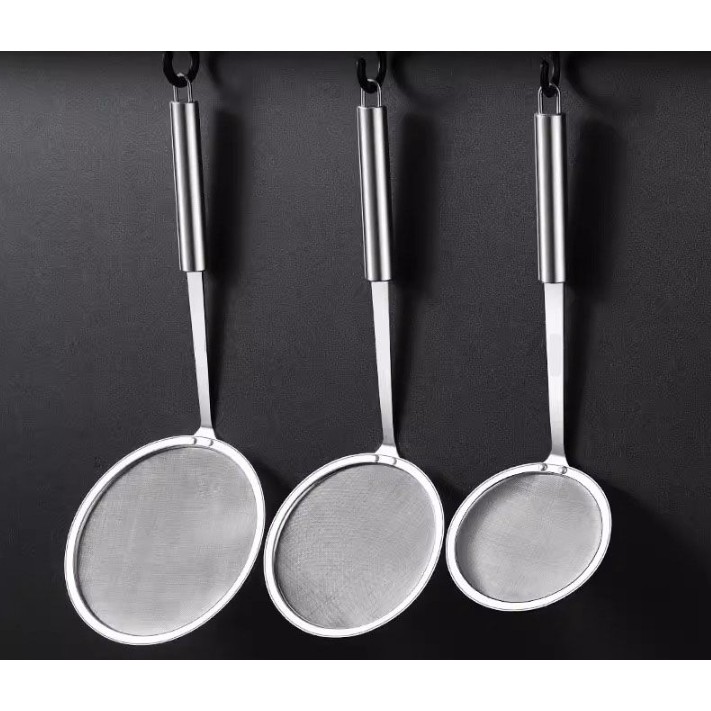 漏勺过滤网筛304不锈钢家用厨房撇隔油勺100目超细密细网打沫漏网