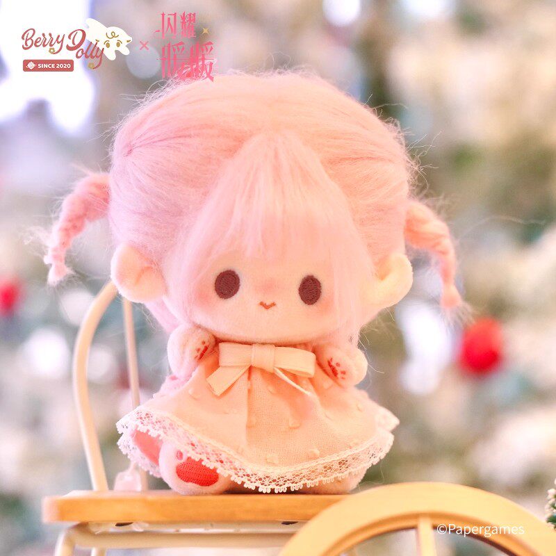 【预售】草莓宇宙x闪耀暖暖软糖体小Nikki坐坐体挂件玩偶棉花娃娃
