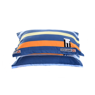 加厚斜纹枕套100%全棉74x48厘米枕头皮单人两只纯棉信封式大尺寸