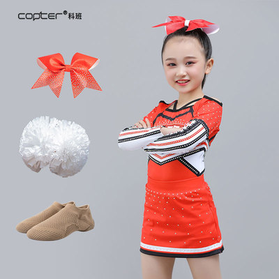 copter新款啦啦队定制比赛服儿童