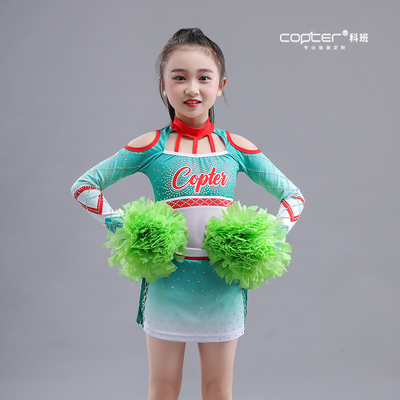 COPTER新款啦啦操比赛服花球服装技巧啦啦比赛服儿童表演队服预售