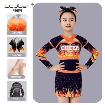 2026新款COPTER啦啦操比赛服花球服装技巧啦啦比赛服表演队服现货