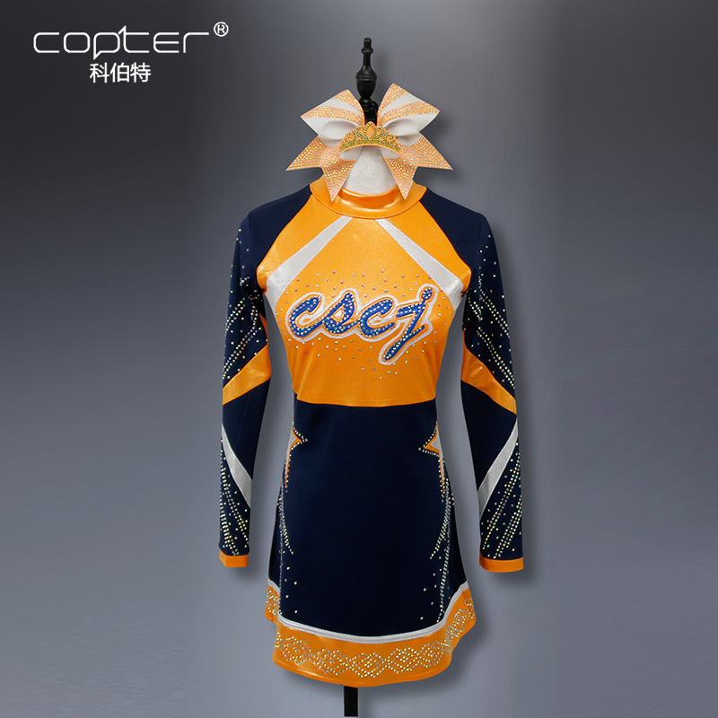 啦啦操比赛服演出花球表演服装