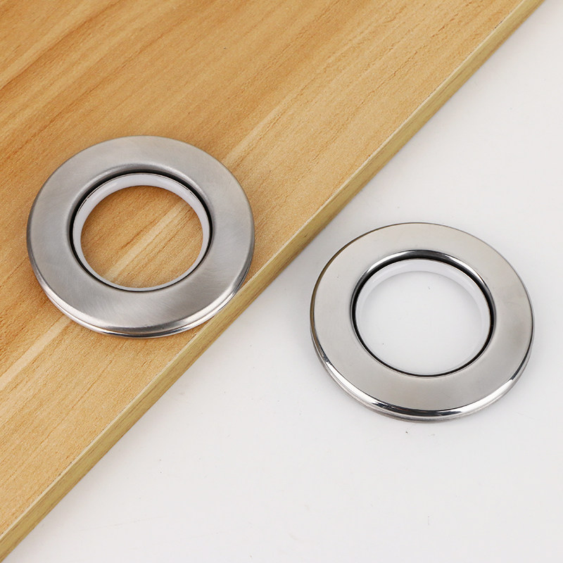 不锈钢窗帘扣环罗马杆圈圈金属静音窗帘环配件辅料打孔圈圆环通用