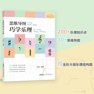 思维导图巧学乐理/乐理教程/文武贝 基础音乐乐理教学书 9787539677378  安徽文艺出版社