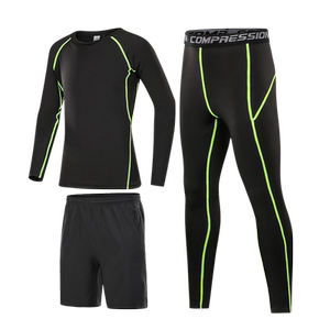 儿童运动紧身衣训练服小学生篮球服套装表演服男女童速干衣四件套