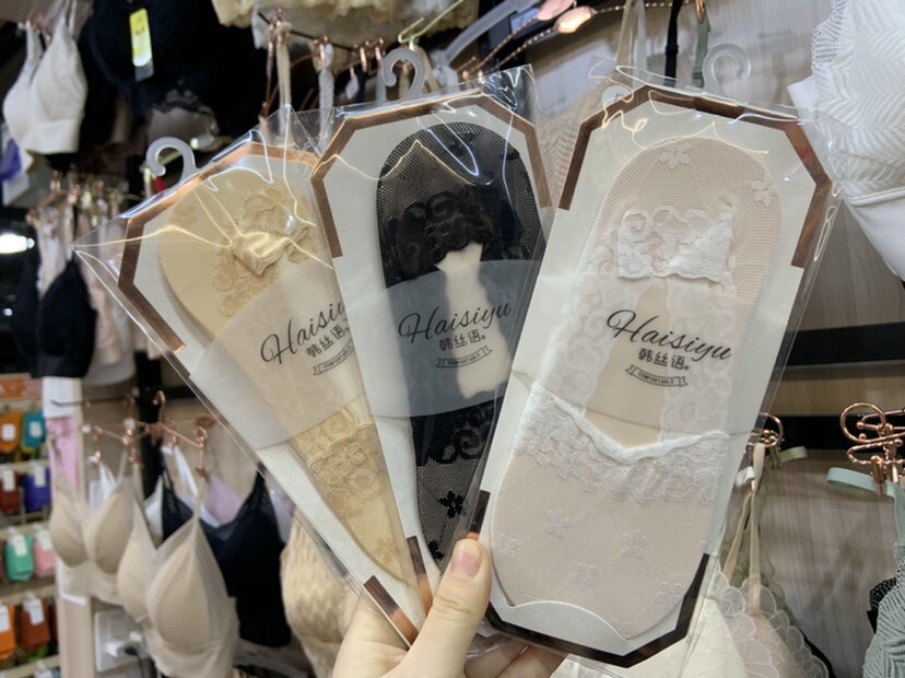 5双包邮韩丝语206女网纱花边日系浅口袜隐形纯棉底夏季超薄款短袜