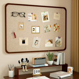不伤墙毛毡板墙贴玄关照片墙儿童房客厅卧室装饰背景板羊毛毡板拍立得照片墙相片挂墙版作品展示面板毛粘板